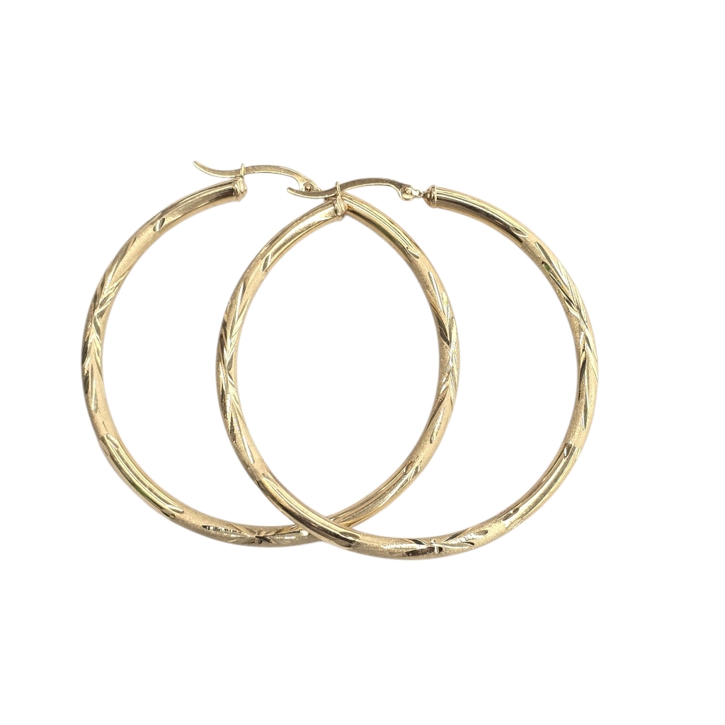 10kt Real Gold Hoop Earring For Women